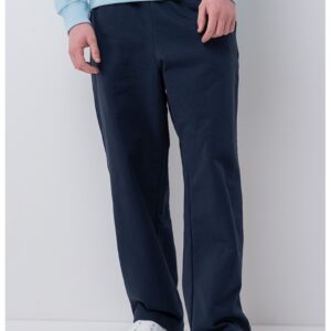 Pantaloni de trening cu croiala dreapta Premium - Albastru inchis