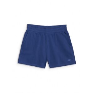 Pantaloni scurti de trening albastru - bumbac si poliester