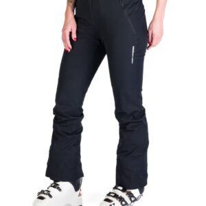 Pantaloni schi 10K/10K cu bretele dama Tamera - Negru