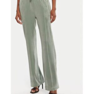 Pantaloni dama - verde - poliester si elastan