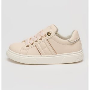 Pantofi sport low-cut din piele ecologica cu fermoar - Piersica