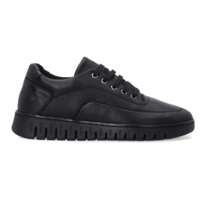 Pantofi sport din piele neagra pentru femei