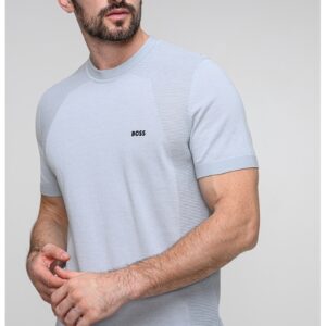 Tricou cu decolteu la baza gatului Momentum - Gri cenusiu