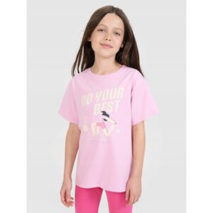 Tricou fete JRSS25TTSHF2644-56S - 4F - Bumbac - Roz