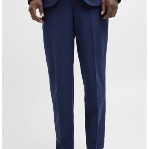 Pantaloni chino uni - Albastru inchis