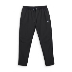 Pantaloni Barbati Running - 4F - Negru - Elementele Reflectorizante - Imprimatie Bionic Finish Eco