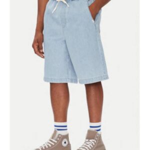 Pantaloni scurti barbati - denim/bumbac - albastru -