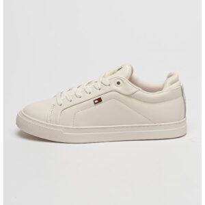 Pantofi sport low-cut din piele - Alb fildes