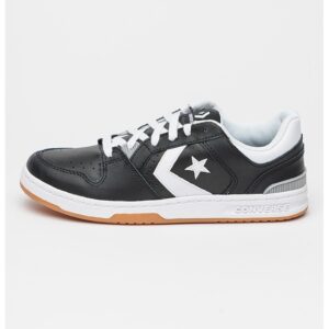 Pantofi sport low-cut de piele CL98 - Alb/Negru