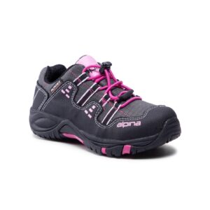 Pantofi trekking fete -  Piele ecologica - Gri
