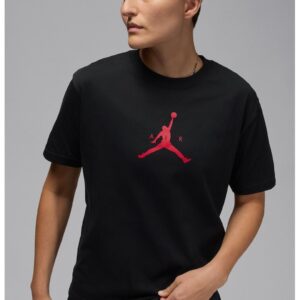 Tricou din bumbac pentru baschet Jumpman - Rosu/Negru