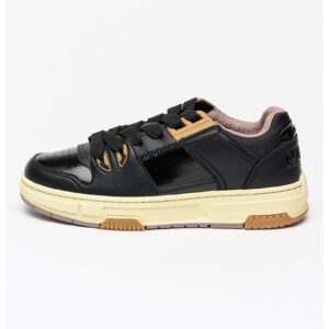 Pantofi sport cu insertii de piele ecologica Yarrow - Negru
