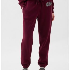 Pantaloni de trening cu detaliu logo - Visiniu