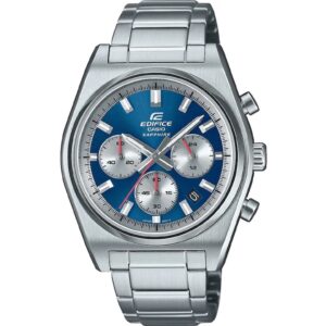 Ceas  Edifice EFB-730D-2AVUEF - cronograf - argintiu - albastru - 10 ATM - mecanism quartz