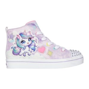 Tenisi mid-high cu lumini led Twinkle Toes Twi-Lites 2.0 - Albastru lavanda/Lila