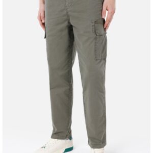 Pantaloni cargo cu talie medie - Gri inchis