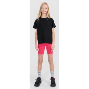 Colanti sport pentru fete - roz - slim - din bumbac