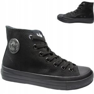 Pantofi pentru Femei - Adidasi - Inalti - negru -