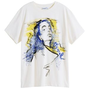 Tricou Dama -  Bumbac - Alb -