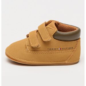 Pantofi sport mid-cut cu velcro - Maro deschis