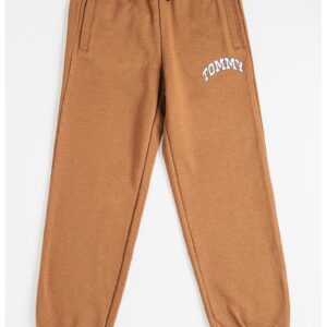 Pantaloni de trening cu imprimeu logo - Maro