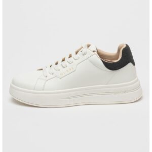 Pantofi sport din piele si piele ecologica cu detalii logo - Alb optic