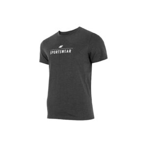 Tricou barbati gri bumbac - Gri