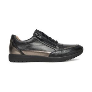 Tenisi dama -  piele naturala - negru - Negru/Maro