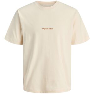 Tricou barbati - Jack Jones - ecru - 100% bumbac -