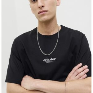 Tricou de bumbac organic cu text - Negru