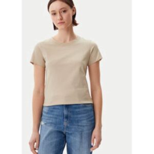 Tricou dama -  bumbac - bej -