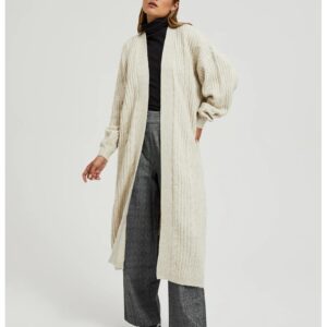 Cardigan Lung Bej - Bej
