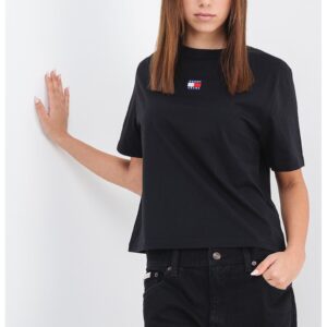 Tricou lejer de bumbac - Rosu/Negru