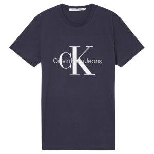 Tricou slim-fit cu imprimeu logo - Alb/Albastru ultramarin