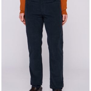 Pantaloni regular fit cu buzunare medii - Negru