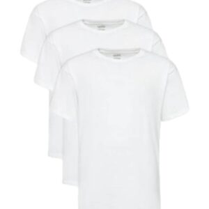 Set 3 tricouri barbati -  alb - 100% bumbac -