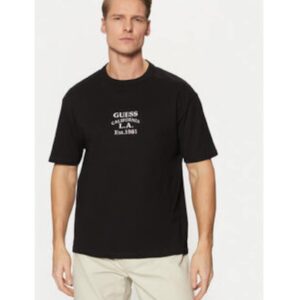 Tricou bumbac cu imprimeu text - Negru
