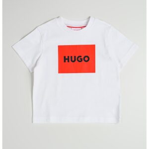 Tricou de bumbac cu imprimeu logo - Rosu/Alb