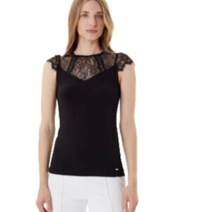 Tricou dama - viscoza/elastan - negru