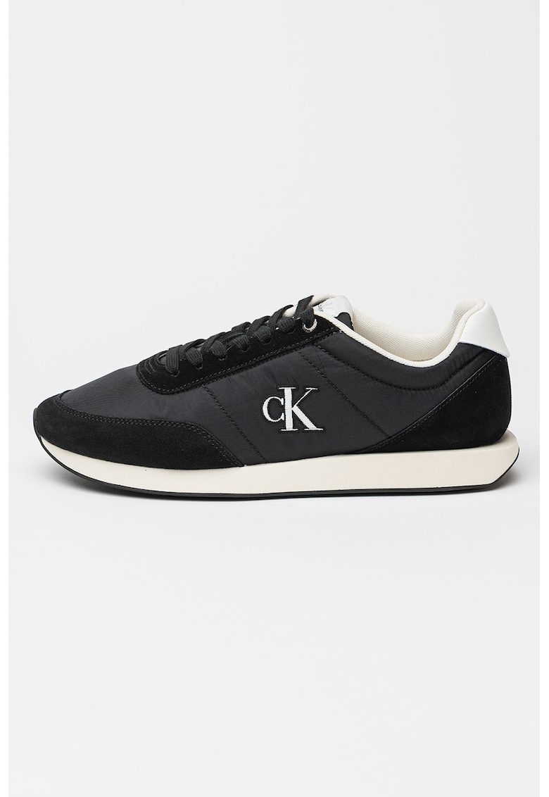 Pantofi sport low-cut Retro Runner - Negru/Alb murdar