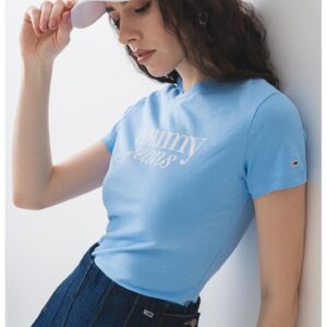 Tricou slim fit cu imprimeu logo