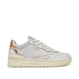 Pantofi sport dama - PLS00033 -  Piele naturala - Alb