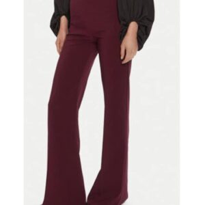 Pantaloni dama - palazzo - bordeaux - poliester 90% - elastan 10%