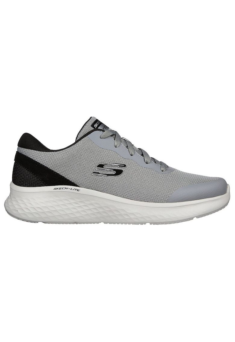 Pantofi sport cu amortizare si detalii peliculizate Skech-Lite Pro - Clear Rush - Gri