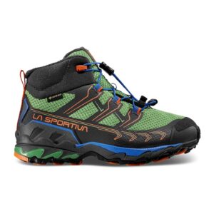 Pantofi sport mid-cut din material textil pentru drumetii Ultra Raptor II - Verde/Negru/Portocaliu mandarina