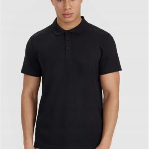 Tricou polo barbat negru - bumbac - croiala regulata - negru