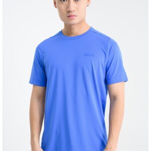 Tricou cu logo - pentru fitness - Albastru deschis