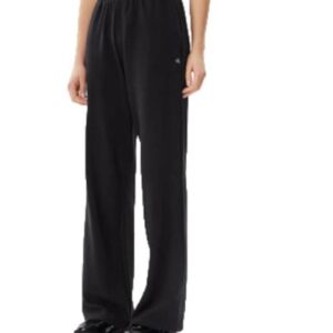 Pantaloni dama - negru - viscoza - bumbac - elastan -