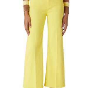 Pantaloni dama -  Bumbac/Elastan - Galben - Galben