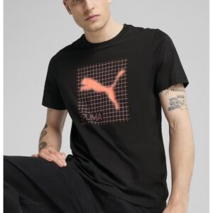 Tricou din bumbac cu logo - Negru